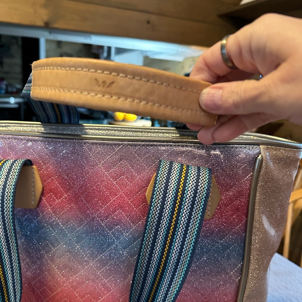 Consuela Pink and Blue Gradient Tote - Picture 6 of 15